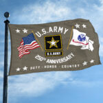 Premium 250th Anniversary Of The Army Grommet Flag VPVC120049, Gifts For Army Veteran, Best Gifts On Father's Day, Veterans Day. - Image 3