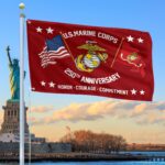 Premium USMC Grommet Flag VPVC120051, 250th Anniversary Marine Corps Flag, Gifts For Marine Veteran, Best Gifts On Father's Day, Veterans Day.