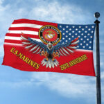 Premium USMC Grommet Flag VPVC120021, 250th Anniversary Marine Corps Flag, Gifts For Marine Veteran, Best Gifts On Father's Day, Veterans Day. - Image 2