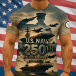 Premium US Navy T-Shirt VPVC930067, 250th Anniversary Navy Shirt, Gifts For Navy Veteran, Gifts On Father's Day, Veterans Day.