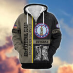 Premium US Veterans Zip Hoodie BPHN100911, Gifts For US Veterans, Gifts On Father's Day, Veterans Day. - Image 9