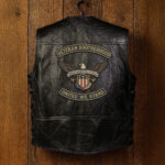 Premium US Veterans Custom Leather Motor Vest VPVC702138, Gifts For US Veteran, Gifts On Father's Day, Veterans Day. - Image 3