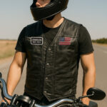 Premium US Veterans Custom Leather Motor Vest VPVC702138, Gifts For US Veteran, Gifts On Father's Day, Veterans Day. - Image 5