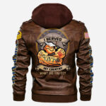 Custom US Navy Leather Jacket YSYF702238, Gifts For Navy Veteran, Gifts On Father's Day, Veterans Day. - Image 2
