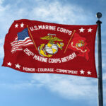 Premium USMC Grommet Flag CPVC250911, 250th Marine Corps Birthday Flag, Gifts For Marine Veteran, Best Gifts On Father's Day, Veterans Day. - Image 3