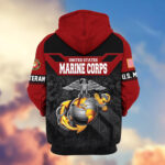 Premium US Veterans Zip Hoodie ATTN011023, Gifts For US Veterans, Gifts On Father's Day, Veterans Day. - Image 18