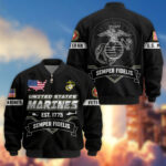 Premium US Veterans Bomber Jacket BPHN011013, Gifts For US Veterans, Gifts On Father's Day, Veterans Day. - Image 17