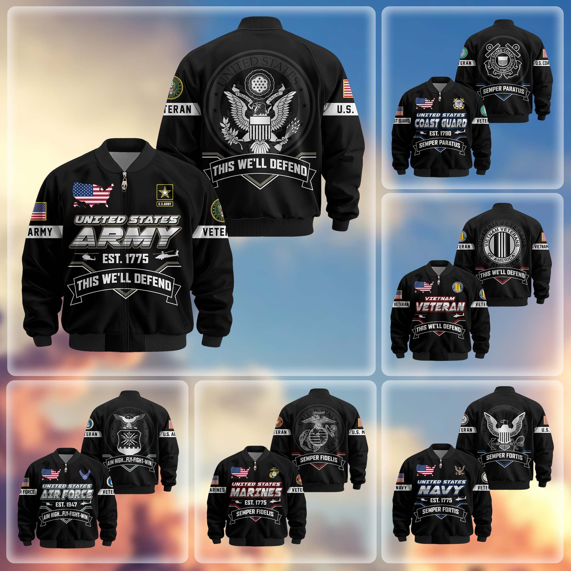 1760504715922.jpg Premium US Veterans Bomber Jacket BPHN011013, Gifts For US Veterans, Gifts On Father's Day, Veterans Day. - Image 1