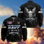 Premium US Veterans Bomber Jacket BPHN011013, Gifts For US Veterans, Gifts On Father's Day, Veterans Day. - Image 8