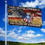 Premium America 250th Anniversary Grommet Flag VPVC120074, America 250th Flag, America 250th Birthday, Best Gifts On Independence Day, Veterans Day. - Image 2