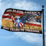 Premium America 250th Anniversary Grommet Flag VPVC120074, America 250th Flag, America 250th Birthday, Best Gifts On Independence Day, Veterans Day. - Image 3