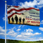 Premium America 250th Anniversary Grommet Flag VPVC120105, America 250th Flag, America 250th Birthday, Best Gifts On Independence Day, Veterans Day. - Image 2