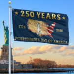 Premium America 250th Anniversary Grommet Flag VPVC120106, America 250th Flag, America 250th Birthday, Best Gifts On Independence Day, Veterans Day.