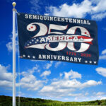 Premium America 250th Anniversary Grommet Flag VPVC120107, America 250th Flag, America 250th Birthday, Best Gifts On Independence Day, Veterans Day. - Image 2