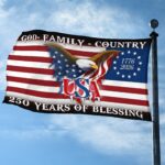 Premium America 250th Anniversary Grommet Flag VPVC120108, America 250th Flag, America 250th Birthday, Best Gifts On Independence Day, Veterans Day. - Image 3