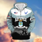 Premium US Veterans Zip Hoodie ATTN271025, Gifts For US Veterans, Gifts On Father's Day, Veterans Day. - Image 24
