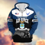 Premium US Veterans Zip Hoodie ATTN271025, Gifts For US Veterans, Gifts On Father's Day, Veterans Day. - Image 27