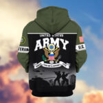 Premium US Veterans Zip Hoodie ATTN271025, Gifts For US Veterans, Gifts On Father's Day, Veterans Day. - Image 4