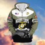 Premium US Veterans Zip Hoodie ATTN271025, Gifts For US Veterans, Gifts On Father's Day, Veterans Day. - Image 21