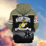 Premium US Veterans Zip Hoodie ATTN271025, Gifts For US Veterans, Gifts On Father's Day, Veterans Day. - Image 22