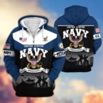Premium US Veterans Zip Hoodie ATTN271025, Gifts For US Veterans, Gifts On Father's Day, Veterans Day. - Image 11