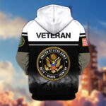 US Veterans Zip Hoodie ESKQ241111, Gifts For US Veterans, Gifts On Father's Day, Veterans Day. - Image 3