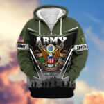Premium US Veterans Zip Hoodie ATTN291023, Gifts For US Veterans, Gifts On Father's Day, Veterans Day. - Image 5