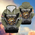 Premium US Veterans Zip Hoodie ATTN291023, Gifts For US Veterans, Gifts On Father's Day, Veterans Day. - Image 22