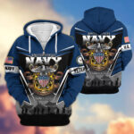 Premium US Veterans Zip Hoodie ATTN291023, Gifts For US Veterans, Gifts On Father's Day, Veterans Day. - Image 13