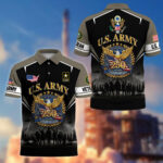 America 250th Anniversary US Veteran Polo Shirt DWWQ080222, Gifts for U.S. Veterans, Gifts for Independence Day, Veterans Day - Image 4