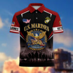 America 250th Anniversary US Veteran Polo Shirt DWWQ080222, Gifts for U.S. Veterans, Gifts for Independence Day, Veterans Day - Image 17