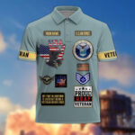 Premium US Veterans Custom Polo Shirt CPVC030301, Gifts For US Veterans, Gifts For Father's Day, Veterans Day. - Image 23