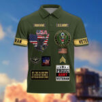 Premium US Veterans Custom Polo Shirt CPVC030301, Gifts For US Veterans, Gifts For Father's Day, Veterans Day. - Image 2
