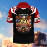 Premium America 250th Anniversary US Veteran Polo Shirt ATTN020221, Gifts for U.S. Veterans, Gifts for Independence Day, Veterans Day - Image 18