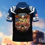 Premium America 250th Anniversary US Veteran Polo Shirt ATTN020221, Gifts for U.S. Veterans, Gifts for Independence Day, Veterans Day - Image 12