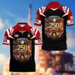 Premium America 250th Anniversary US Veteran Polo Shirt ATTN020221, Gifts for U.S. Veterans, Gifts for Independence Day, Veterans Day - Image 37