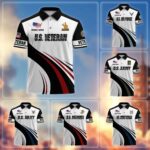 Premium US Veterans Polo Shirt CPHN030311, Gifts For US Veterans, Gifts On Father's Day, Veterans Day.