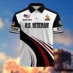 Premium US Veterans Polo Shirt CPHN030311, Gifts For US Veterans, Gifts On Father's Day, Veterans Day. - Image 2