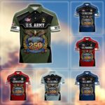 America 250th Anniversary US Veteran Polo Shirt DWWQ040321, Gifts for U.S. Veterans, Gifts for Independence Day, Veterans Day