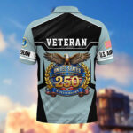 America 250th Anniversary US Veteran Polo Shirt DWWQ040321, Gifts for U.S. Veterans, Gifts for Independence Day, Veterans Day - Image 24