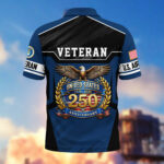 America 250th Anniversary US Veteran Polo Shirt DWWQ040321, Gifts for U.S. Veterans, Gifts for Independence Day, Veterans Day - Image 27