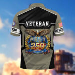 America 250th Anniversary US Veteran Polo Shirt DWWQ040321, Gifts for U.S. Veterans, Gifts for Independence Day, Veterans Day - Image 9