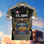 America 250th Anniversary US Veteran Polo Shirt DWWQ040321, Gifts for U.S. Veterans, Gifts for Independence Day, Veterans Day - Image 5