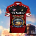 America 250th Anniversary US Veteran Polo Shirt DWWQ040321, Gifts for U.S. Veterans, Gifts for Independence Day, Veterans Day - Image 17