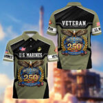 America 250th Anniversary US Veteran Polo Shirt DWWQ040321, Gifts for U.S. Veterans, Gifts for Independence Day, Veterans Day - Image 22