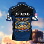 America 250th Anniversary US Veteran Polo Shirt DWWQ040321, Gifts for U.S. Veterans, Gifts for Independence Day, Veterans Day - Image 12