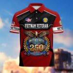 America 250th Anniversary US Veteran Polo Shirt DWWQ040321, Gifts for U.S. Veterans, Gifts for Independence Day, Veterans Day - Image 38