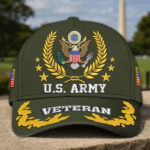 Premium Embroidered US Veterans Hats CPHN190114, Gifts For US Veterans, Gifts For Father's Day, Veterans Day - Image 2