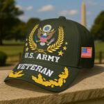 Premium Embroidered US Veterans Hats CPHN190114, Gifts For US Veterans, Gifts For Father's Day, Veterans Day - Image 4