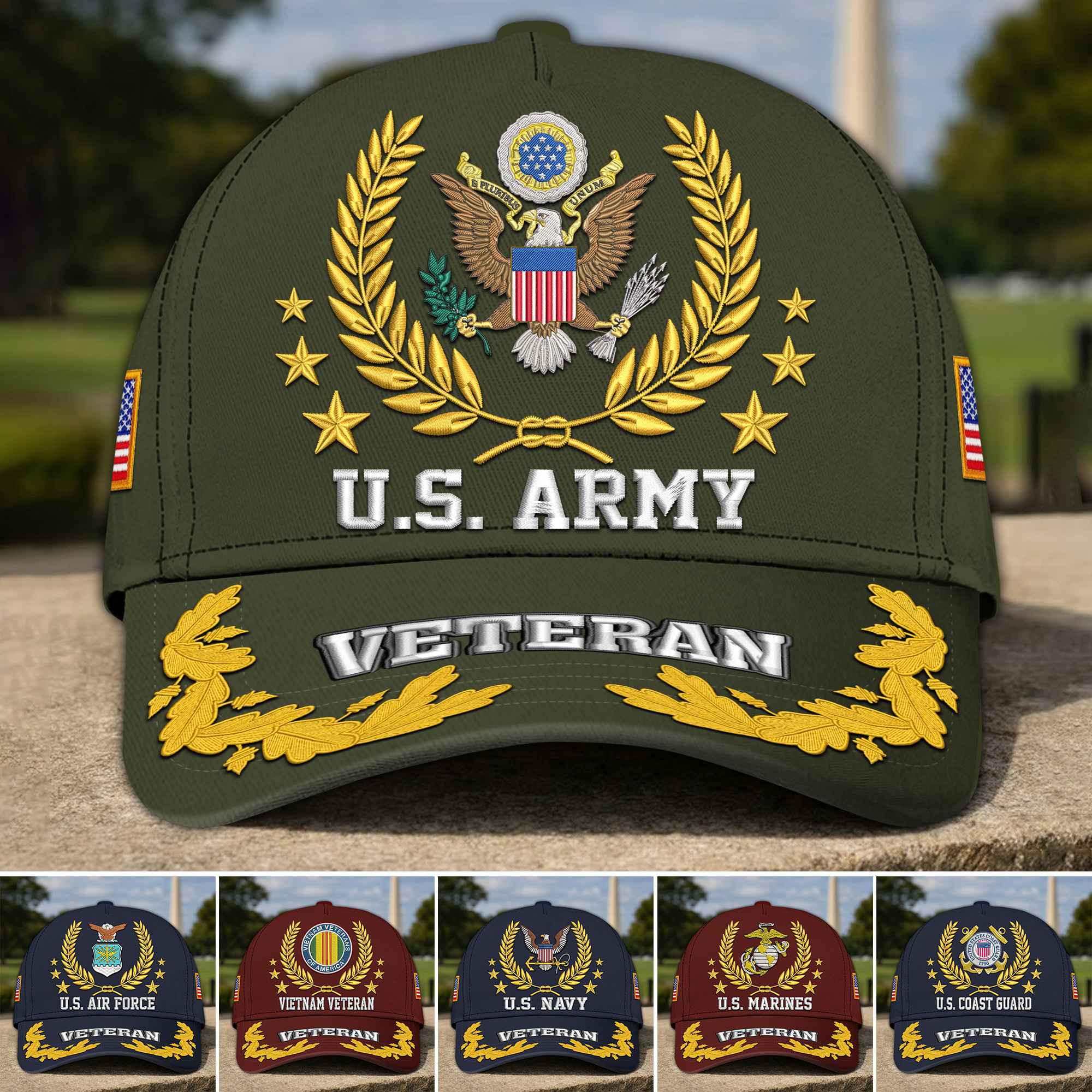 1773030602787.jpg Premium Embroidered US Veterans Hats CPHN190114, Gifts For US Veterans, Gifts For Father's Day, Veterans Day - Image 1